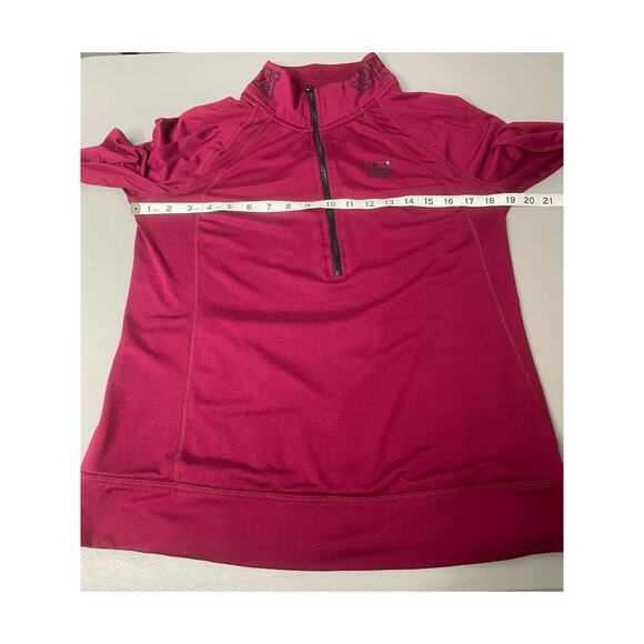 Pink Victoria’s Secret Ultimate Sweater Logo 1/2 Zip Mock Neck Athletic Pink M - Picture 9 of 11